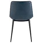 Стул с обивкой из экокожи темно-синего цвета RHOMBUSES UPHOLSTERY варинант исполнения - 3 | Loft Concept в Ижевске