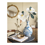 Ваза с мотивами цветущего сада с попугаями Blue Vase Inspired by Nature варинант исполнения - 5 | Loft Concept в Ижевске