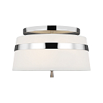 Потолочный светильник с белым тканевым абажуром Generation Lighting варинант исполнения - 1 | Loft Concept в Ижевске