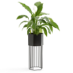 Кашпо Elevated Planters Сlive 59 черное  варинант исполнения - 3 | Loft Concept в Ижевске