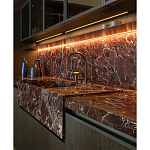 Кухонный гарнитур из красного мрамора и дерева VVD Dada Engenereed Kitchen варинант исполнения - 6 | Loft Concept в Ижевске