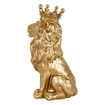 Статуэтка лев с детализированной гривой и изящной короной Lion Crown  варинант исполнения - 2 | Loft Concept в Ижевске