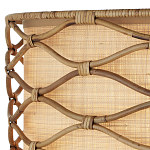 Подвесной светильник  из кованого железа и абажуром из ротанга Wicker Furniture варинант исполнения - 1 | Loft Concept в Ижевске