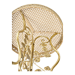 Столик приставной золотистый с орнаментом на столешнице Tanzania варинант исполнения - 3 | Loft Concept в Ижевске