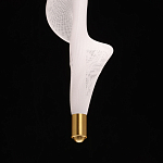 Люстра с белым скрученным плафоном Golden Swirl варинант исполнения - 8 | Loft Concept в Ижевске