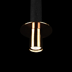 Подвесной светильник с узким цилиндрическим плафоном и золотым металлическим декором Concrete Pipe варинант исполнения - 7 | Loft Concept в Ижевске