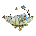 Чаша в виде листка лотоса с птицами Eden Garden варинант исполнения - 3 | Loft Concept в Ижевске