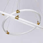 Люстра подвесная с двумя пересекающимися белыми светодиоидными кольцами Luke Lampco Tracer Lamp варинант исполнения - 8 | Loft Concept в Ижевске