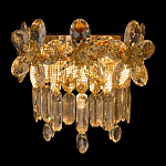 Бра с декоративными элементами в виде крупных хрустальных цветов Palace Gardens варинант исполнения - 2 | Loft Concept в Ижевске