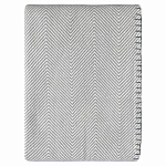 Плед из шерсти мериноса серого цвета 130×180 см Gray Waves варинант исполнения - 1 | Loft Concept в Ижевске