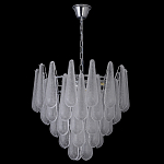 Люстра с подвесками из рифленного стекла в форме капель Textured Glass Chandelier варинант исполнения - 15 | Loft Concept в Ижевске