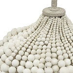 Настольная лампа с абажуром и каркасом из белых деревянных бусин White Wooden Beads Table Lampshade варинант исполнения - 2 | Loft Concept в Ижевске