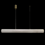 Подвесной светильник линейный цилиндрической формы из натурального алебастра Alabaster Geometry варинант исполнения - 2 | Loft Concept в Ижевске