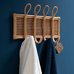Настенная вешалка из ротанга Wila Wall Hanger M варинант исполнения - 7 | Loft Concept в Ижевске