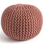 Круглый вязаный пуф Pink Knitted Ball Pouf варинант исполнения - 1 | Loft Concept в Ижевске