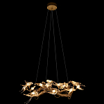 Люстра подвесная с прозрачными стеклянными птичками на ветвях Диаметр 80 см Serip Voa варинант исполнения - 3 | Loft Concept в Ижевске