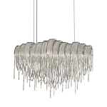 Люстра подвесная с металлическими цепочками и изогнутыми металлическими дугами 72 см Atlantis Chain варинант исполнения - 1 | Loft Concept в Ижевске