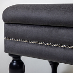 Мягкая банкетка с зоной для хранения Casket Dark Grey варинант исполнения - 3 | Loft Concept в Ижевске