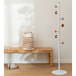 Напольная вешалка из древесины бука Unique Shaped Furniture Floor Hanger White варинант исполнения - 3 | Loft Concept в Ижевске
