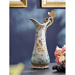 Кувшин с цветочным рисунком и бронзовой ручкой Blue Garden варинант исполнения - 2 | Loft Concept в Ижевске