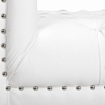 Кушетка белая с мягкой обивкой из велюра Michael Couch варинант исполнения - 6 | Loft Concept в Ижевске