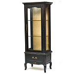 Витрина однодверная с ящиком и 3-мя полками из массива березы Vintage варинант исполнения - 2 | Loft Concept в Ижевске