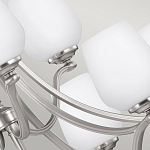 Люстра двухъярусная с белыми матовыми стеклянными плафонами в форме винных бокалов Feiss варинант исполнения - 4 | Loft Concept в Ижевске