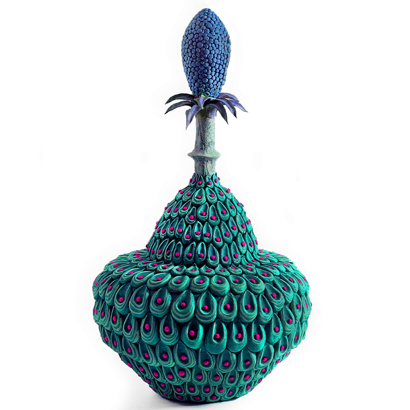 Статуэтка экзотический цветок Exotic Tropical Flower Зеленый Синий Розовый Статуэтка экзотический цветок Exotic Tropical Flower Зеленый Синий Розовый в Ижевске | Loft Concept