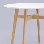 Обеденный стол с белой столешницей ELUNED FURNITURE варинант исполнения - 3 | Loft Concept в Ижевске