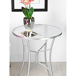 Столик приставной с круглой столешницей на серебристом основании Scenical Table варинант исполнения - 3 | Loft Concept в Ижевске