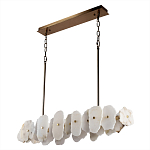 Подвесной светильник с фигурными элементами из белого алебастра Cryptocrystalline Stone варинант исполнения - 5 | Loft Concept в Ижевске