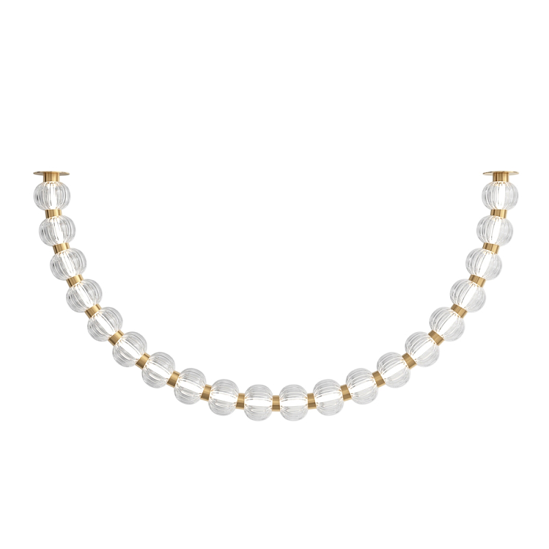 Потолочный светильник Amulet 3000К 36Вт Золотой Прозрачный в Ижевске | Loft Concept 