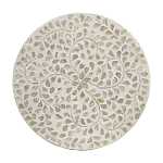 Приставной столик с рисунком из раковин устриц Bone Inlay варинант исполнения - 4 | Loft Concept в Ижевске