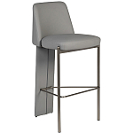 Стул барный серый с обивкой из экокожи Special Support варинант исполнения - 1 | Loft Concept в Ижевске
