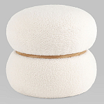 Пуф Полли S тедди белый варинант исполнения - 1 | Loft Concept в Ижевске