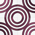 Дизайнерская плитка с узором Мишень варинант исполнения - 1 | Loft Concept в Ижевске