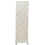 Торшер из перламутра на металлическом каркасе Indonesian Tower варинант исполнения - 1 | Loft Concept в Ижевске