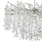 Люстра с хрустальными подвесками на металлических ветках Fairytree Light Silver Chandelier 18 варинант исполнения - 3 | Loft Concept в Ижевске