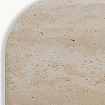 Консоль с овальной столешницей и фактурным деревянным основанием Enzo варинант исполнения - 4 | Loft Concept в Ижевске