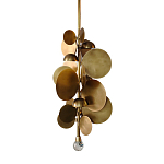 Люстра креативная из дисков цвета латунь Constellation Light and Style варинант исполнения - 1 | Loft Concept в Ижевске