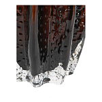 Ваза стеклянная янтарного цвета с текстурированным силуэтом Carambola варинант исполнения - 3 | Loft Concept в Ижевске