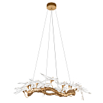 Люстра подвесная с прозрачными стеклянными птичками на ветвях Диаметр 100 см Serip Voa варинант исполнения - 2 | Loft Concept в Ижевске