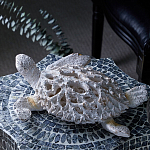 Статуэтка черепаха с ажурным панцирем и детализированной текстурой в белом цвете Marine Accessories варинант исполнения - 7 | Loft Concept в Ижевске