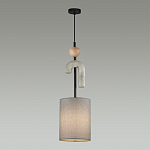 Подвесной светильник с серым тканевым плафоном Flourish варинант исполнения - 3 | Loft Concept в Ижевске