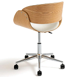 Вращающееся офисное кресло на колёсах Delwyn Chair White варинант исполнения - 3 | Loft Concept в Ижевске