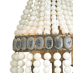 Бра каплевидной формы декорированная нитями стеклянных бусин молочного цвета Bead threads варинант исполнения - 1 | Loft Concept в Ижевске