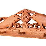 Панно-вешалка из дерева дельфины Panel With Animals варинант исполнения - 2 | Loft Concept в Ижевске