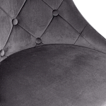 Стул в серой велюровой обивке Ward Grey Velour Chair варинант исполнения - 5 | Loft Concept в Ижевске