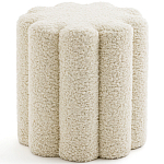 Пуф с обивкой из ткани букле Flo Pouf варинант исполнения - 1 | Loft Concept в Ижевске