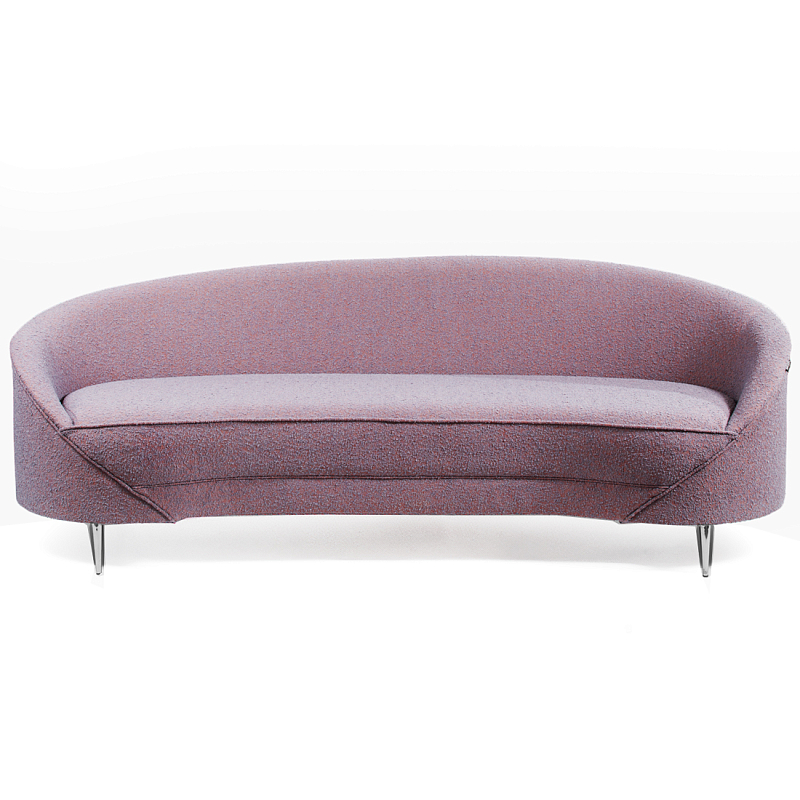 Диван Paulet Sofa Сиреневое Букле Лиловый Хром Диван Paulet Sofa Сиреневое Букле Лиловый Хром в Ижевске | Loft Concept